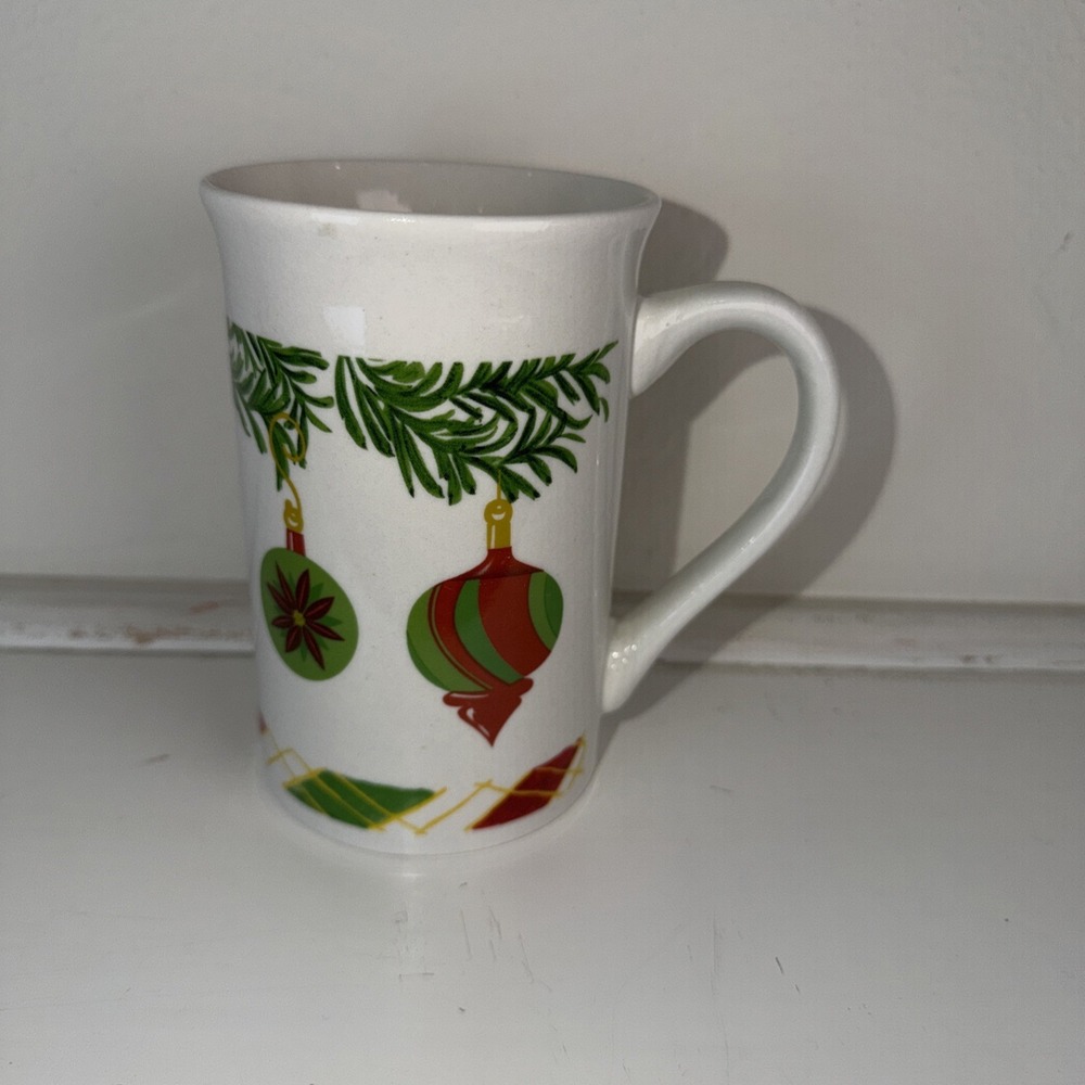 Royal Norfolk‎ Merry Bright Christmas Ornament Christmas Coffee Cup MCM